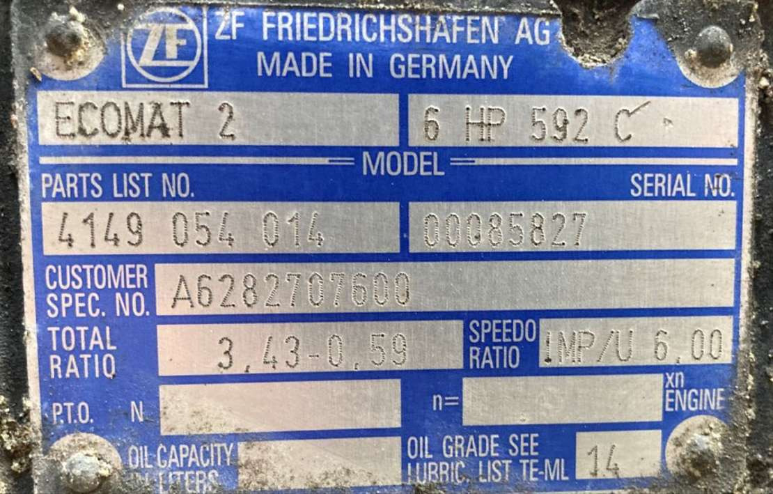 ZF Getriebe ZF 6HP 592C 6HP592C 4149054014 Mercedes Citaro Ecomat 2 - Käigukast - Buss: pilt 2 ZF Getriebe ZF 6HP 592C 6HP592C 4149054014 Mercedes Citaro Ecomat 2 - Käigukast - Buss: pilt 2