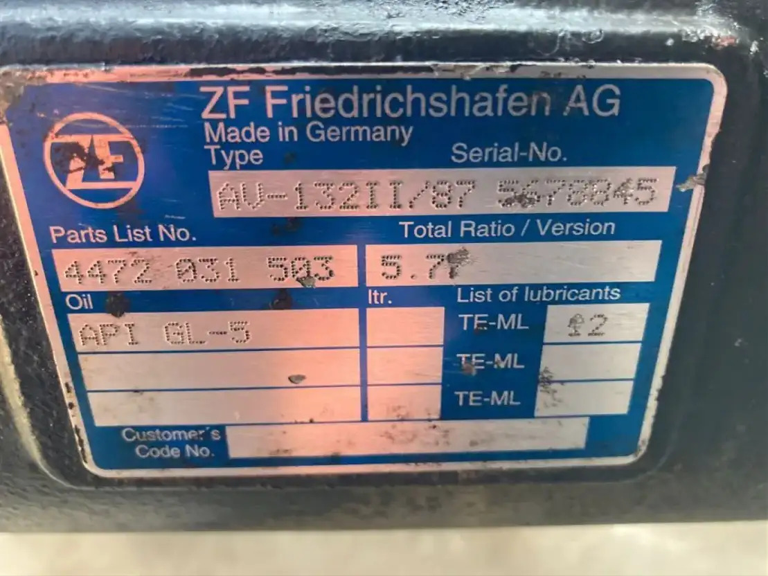 ZF Hinterachse ZF AV 132II/87 4472031503 5,77 Setra Mercedes Citaro AV 132/87 II - Tagatelg - Buss: pilt 3 ZF Hinterachse ZF AV 132II/87 4472031503 5,77 Setra Mercedes Citaro AV 132/87 II - Tagatelg - Buss: pilt 3