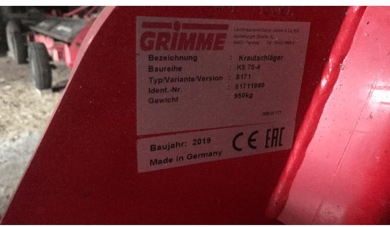 GRIMME KS75/4 - Kartulitehnika: pilt 5 GRIMME KS75/4 - Kartulitehnika: pilt 5