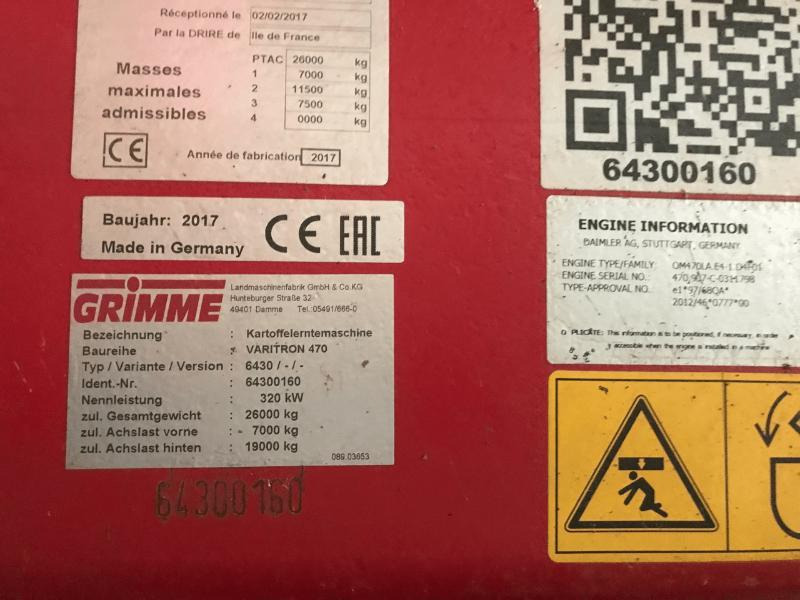 GRIMME VARITRON 470 - Kartulivõtumasin: pilt 5 GRIMME VARITRON 470 - Kartulivõtumasin: pilt 5