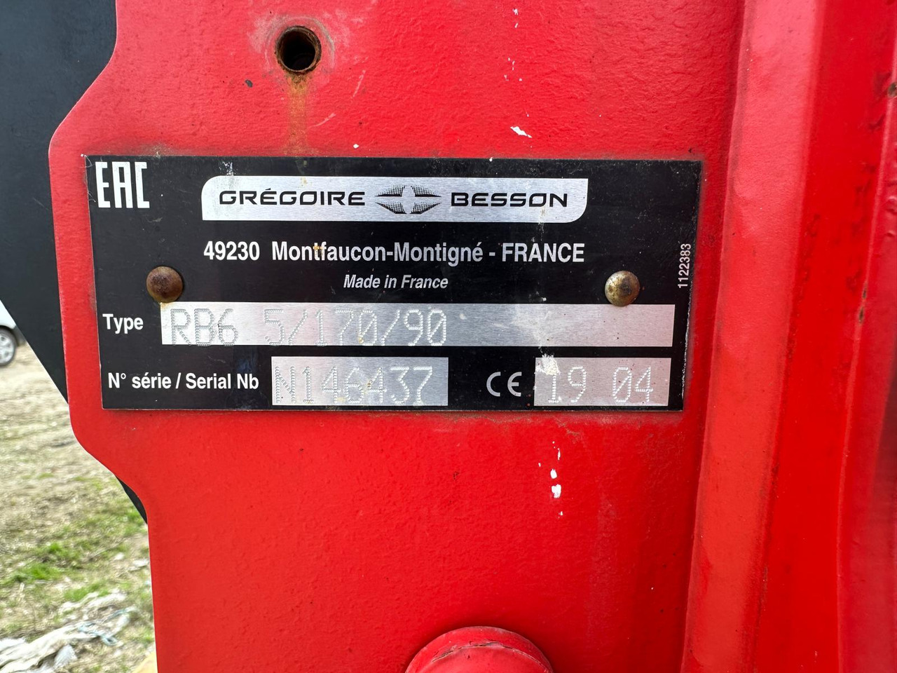 Plow Gregoire Besson Rover 60 - Ader: pilt 5 Plow Gregoire Besson Rover 60 - Ader: pilt 5