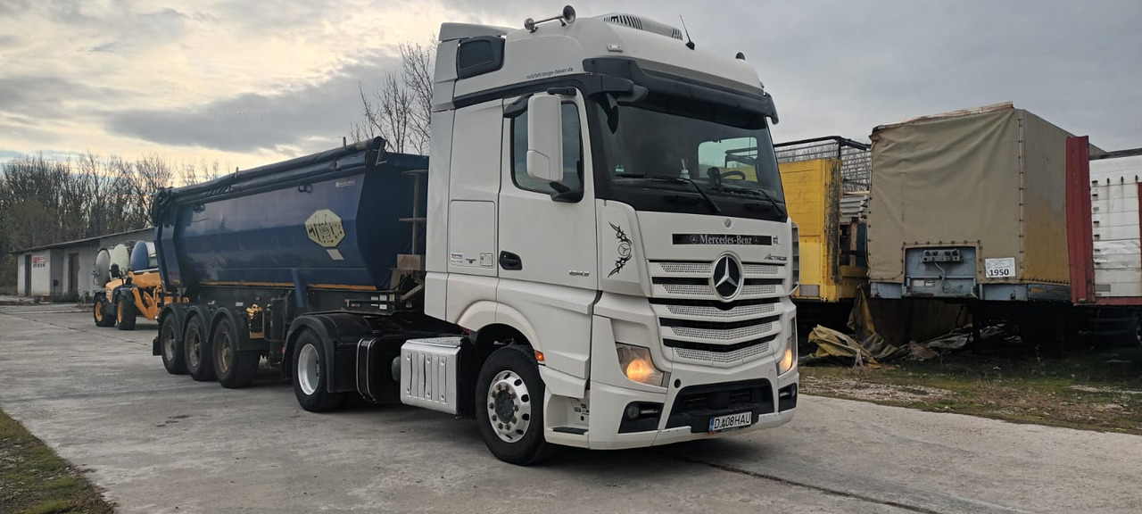Tractor Head Mercedes-Benz Actros (2013) + Semi-trailer Tipper Meiller – Kipper (2005) - Sadulveok: pilt 2 Tractor Head Mercedes-Benz Actros (2013) + Semi-trailer Tipper Meiller – Kipper (2005) - Sadulveok: pilt 2