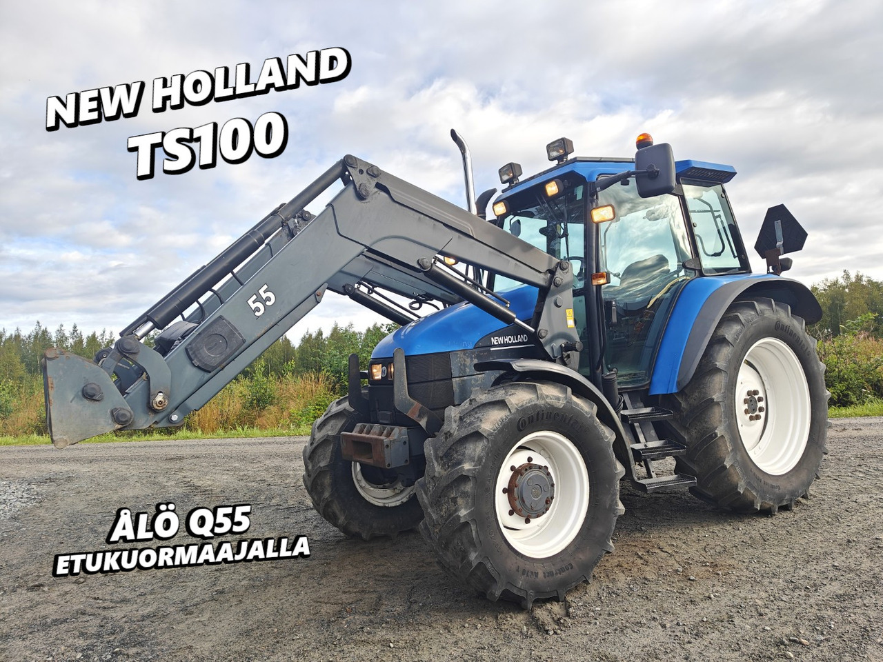 New Holland TS100, ES vaihteisto, ilmastointi, etukuormaaja Ålö Q55, katso video! - Traktor: pilt 1 New Holland TS100, ES vaihteisto, ilmastointi, etukuormaaja Ålö Q55, katso video! - Traktor: pilt 1