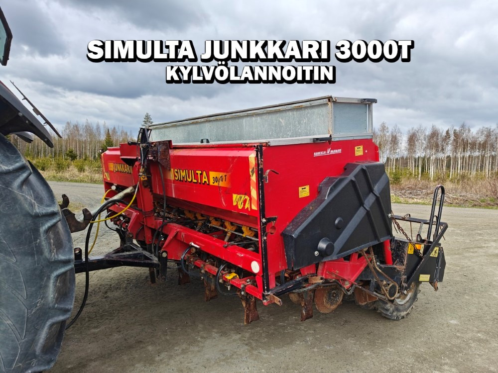 Simulta-Junkkari 3000T - takapyöräkone - kiekkovantaat takana - Kombain-külvimasin: pilt 1 Simulta-Junkkari 3000T - takapyöräkone - kiekkovantaat takana - Kombain-külvimasin: pilt 1