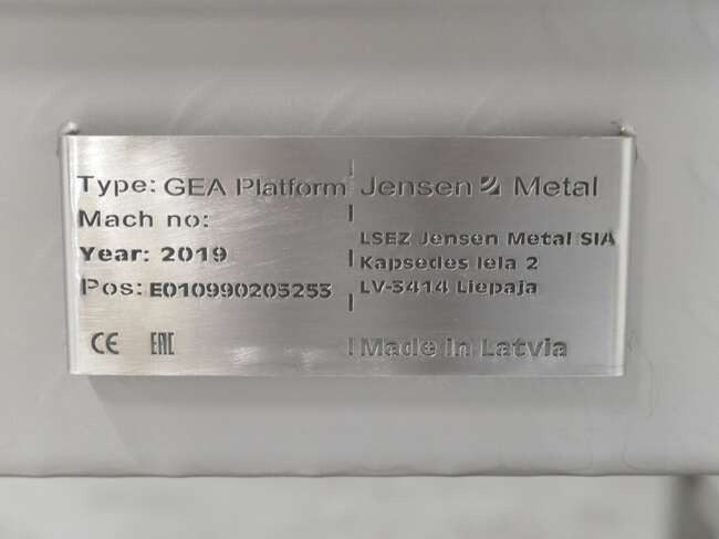 Toidumasin GEA inspection platform PlatForm: pilt 6