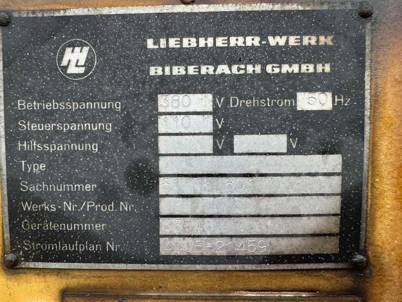 Liebherr 112EC-H 37,5kW / - Mootor - Tornkraana: pilt 5 Liebherr 112EC-H 37,5kW / - Mootor - Tornkraana: pilt 5