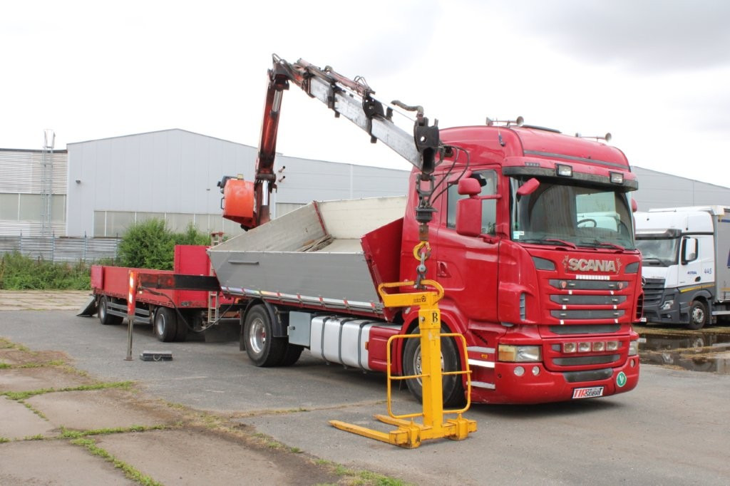 SCANIA R480 PALFINGER PK16000, EURO 5, CRANE FORKS - Kallurauto, Kraanaga veoauto: pilt 1 SCANIA R480 PALFINGER PK16000, EURO 5, CRANE FORKS - Kallurauto, Kraanaga veoauto: pilt 1