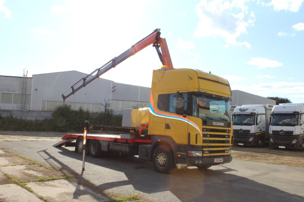 Scania R 114 LB340 6X2 L PALFINGER PK16502 - Treilerveoauto, Kraanaga veoauto: pilt 1 Scania R 114 LB340 6X2 L PALFINGER PK16502 - Treilerveoauto, Kraanaga veoauto: pilt 1