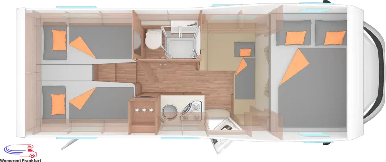 Wohnmobil Weinsberg CaraHome 650 MEG - Alkooven: pilt 3 Wohnmobil Weinsberg CaraHome 650 MEG - Alkooven: pilt 3