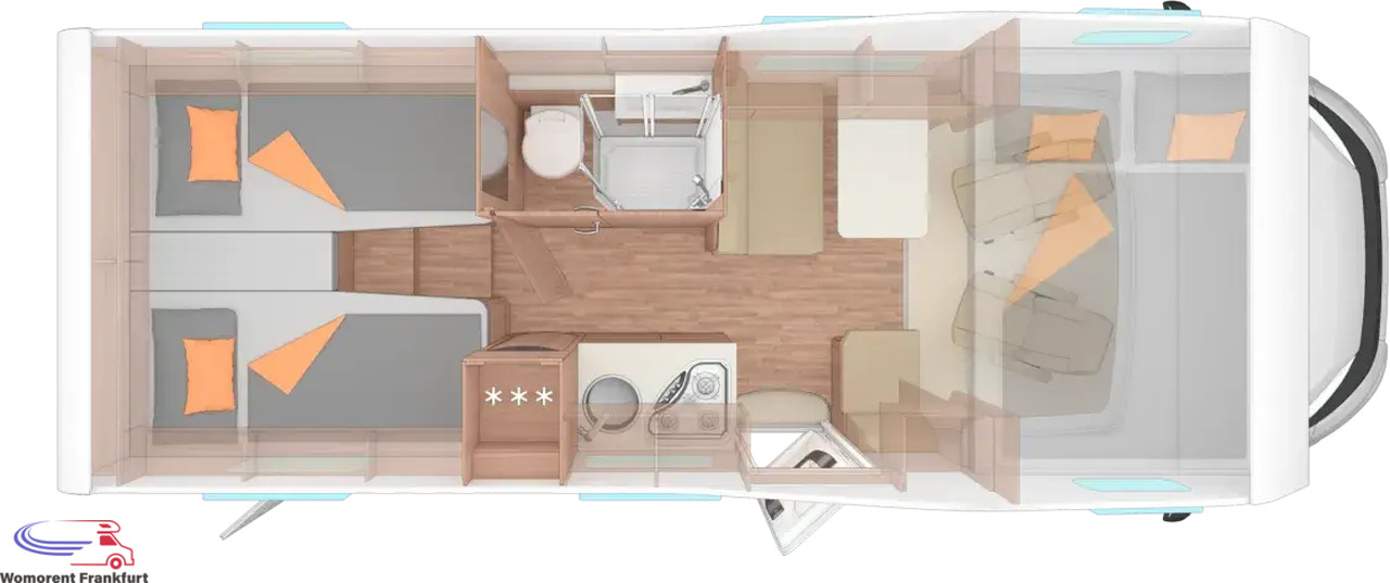 Wohnmobil Weinsberg CaraHome 650 MEG - Alkooven: pilt 2 Wohnmobil Weinsberg CaraHome 650 MEG - Alkooven: pilt 2