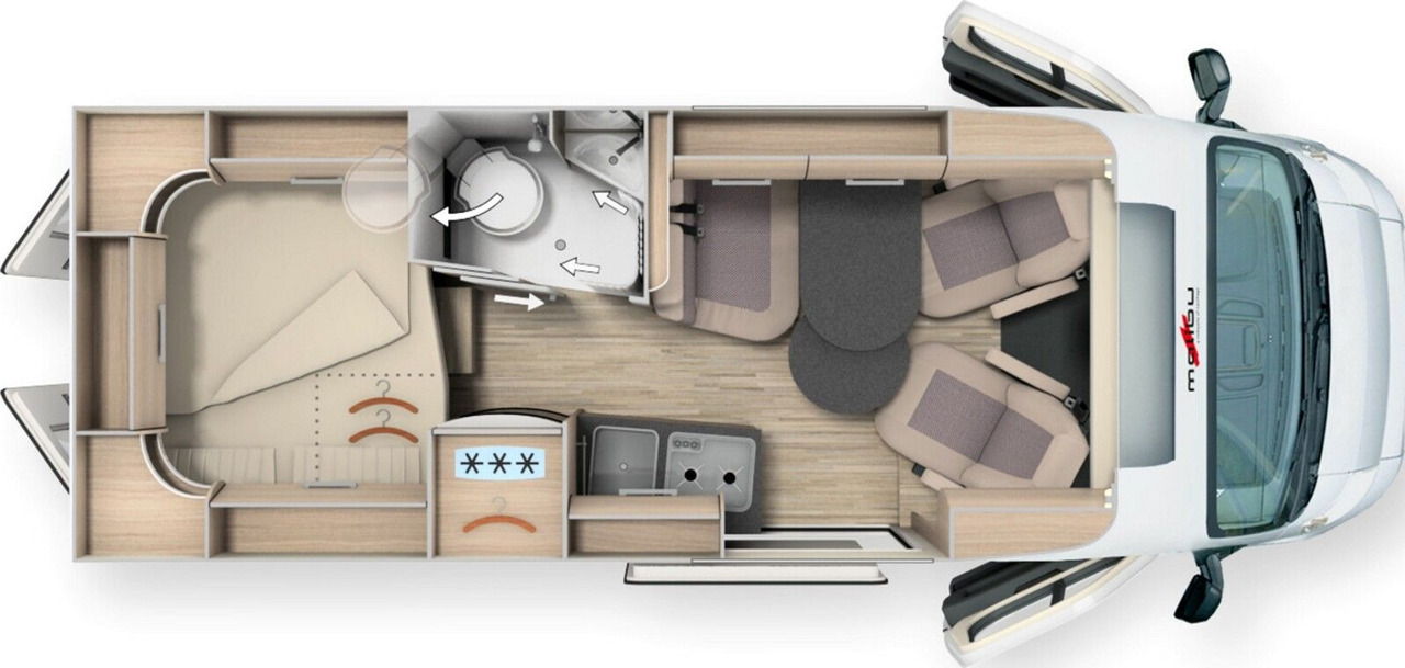 Malibu Van charming GT skyview 600 DB K MJ25*Aufstellda - Campervan: pilt 2 Malibu Van charming GT skyview 600 DB K MJ25*Aufstellda - Campervan: pilt 2