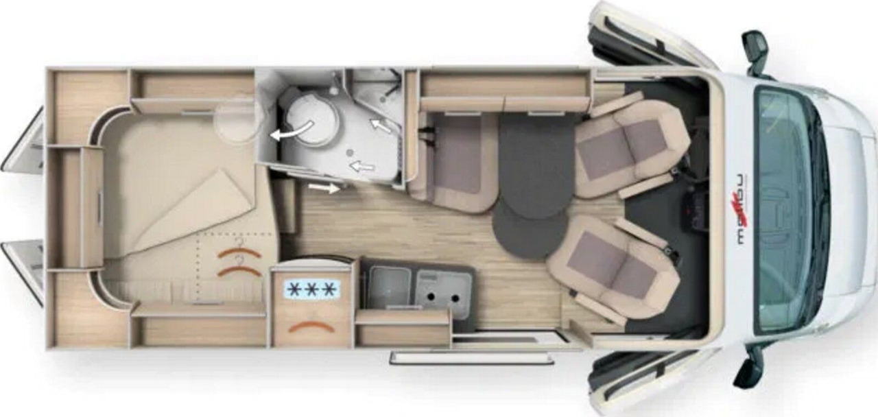 Malibu Van comfort 600 DB Automatik Mod. 2025 - Campervan: pilt 2 Malibu Van comfort 600 DB Automatik Mod. 2025 - Campervan: pilt 2