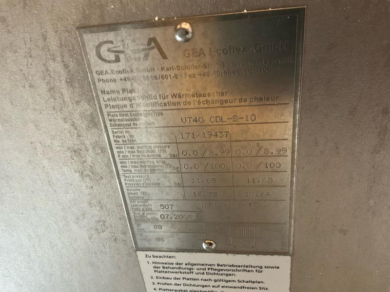 GEA VT40 CDL-S-10 liising GEA VT40 CDL-S-10: pilt 6 GEA VT40 CDL-S-10 liising GEA VT40 CDL-S-10: pilt 6