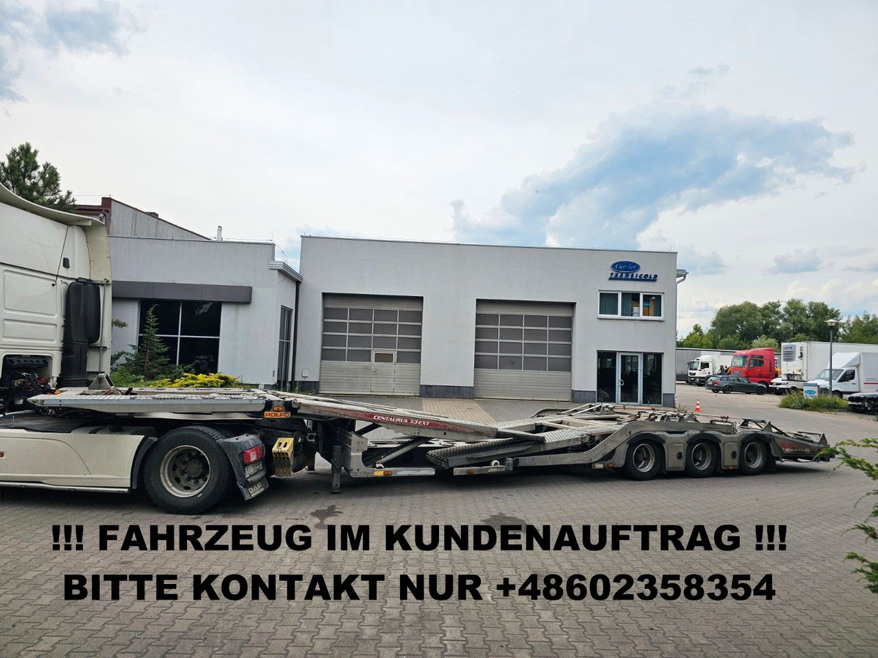 ROLFO 3X LKW TRANSPORTER CENTAURUS 3.3 EXT BPW - Treilerpoolhaagis: pilt 1 ROLFO 3X LKW TRANSPORTER CENTAURUS 3.3 EXT BPW - Treilerpoolhaagis: pilt 1