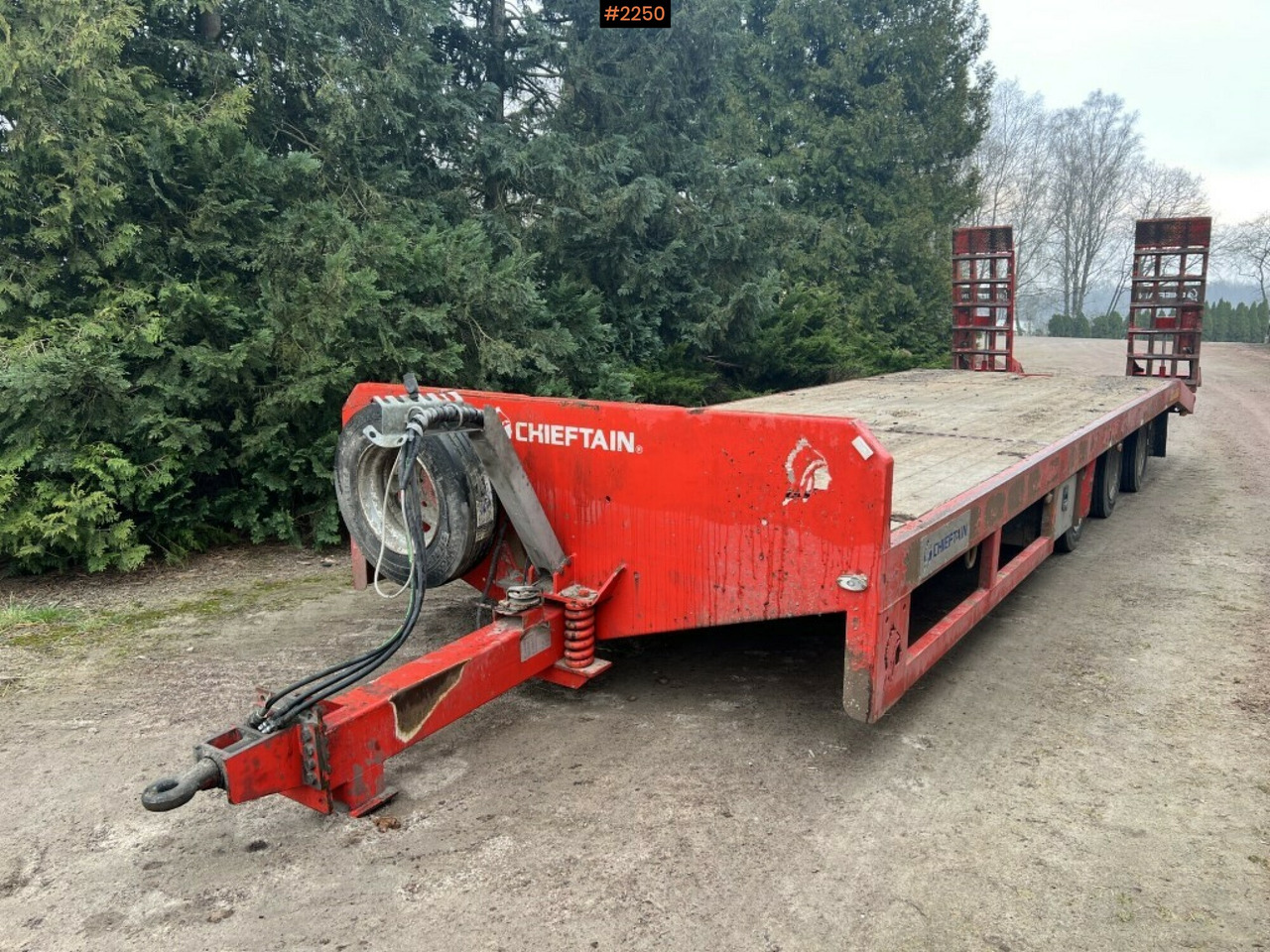 Machine trailer - Chieftain Trailers LTD - For tractor - Madal platvorm järelhaagis: pilt 1 Machine trailer - Chieftain Trailers LTD - For tractor - Madal platvorm järelhaagis: pilt 1
