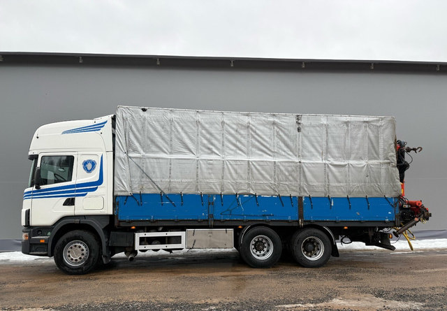 Scania144G 6x2 *Juuri Katsastettu* - Madelveok/ Platvormveok, Kraanaga veoauto: pilt 3 Scania144G 6x2 *Juuri Katsastettu* - Madelveok/ Platvormveok, Kraanaga veoauto: pilt 3