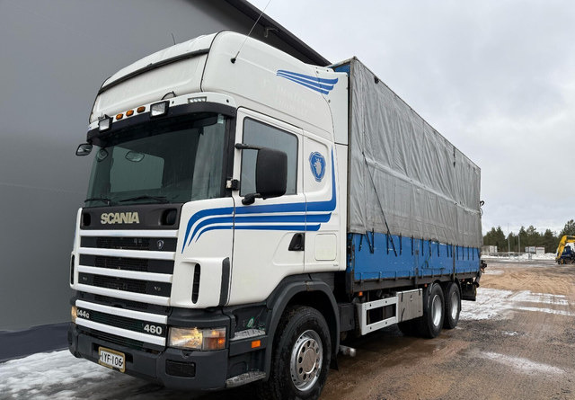 Scania144G 6x2 *Juuri Katsastettu* - Madelveok/ Platvormveok, Kraanaga veoauto: pilt 2 Scania144G 6x2 *Juuri Katsastettu* - Madelveok/ Platvormveok, Kraanaga veoauto: pilt 2