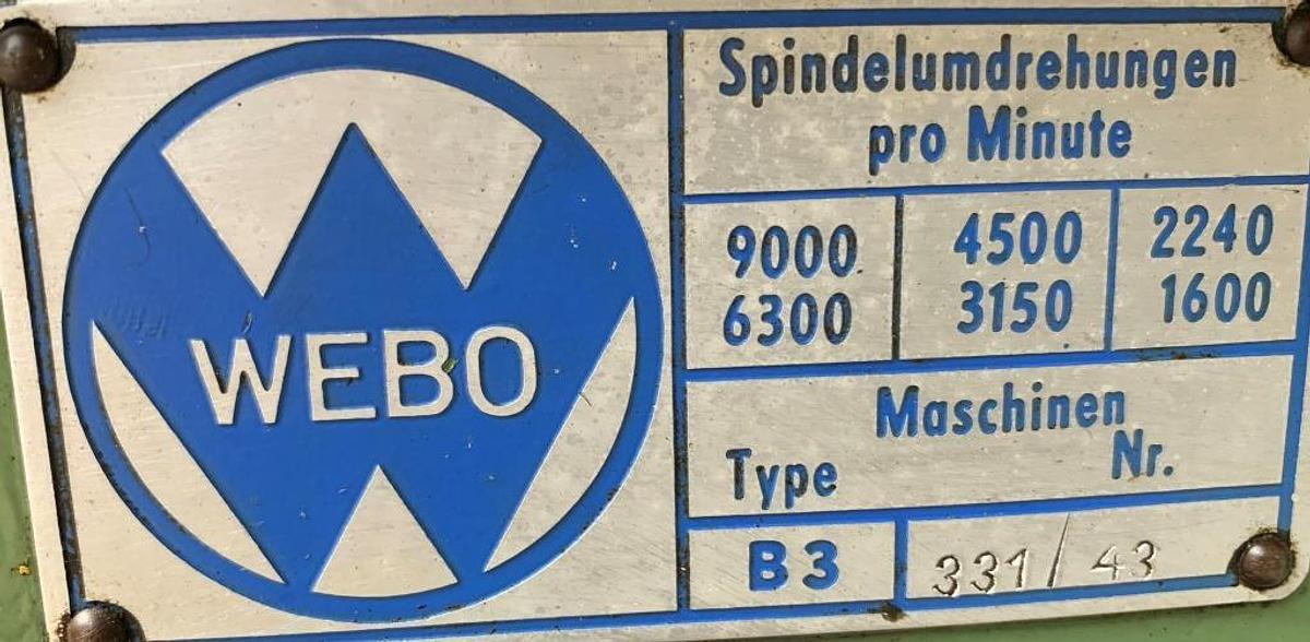 Tischbohrmaschine WEBO - Lauapuurpink: pilt 2 Tischbohrmaschine WEBO - Lauapuurpink: pilt 2