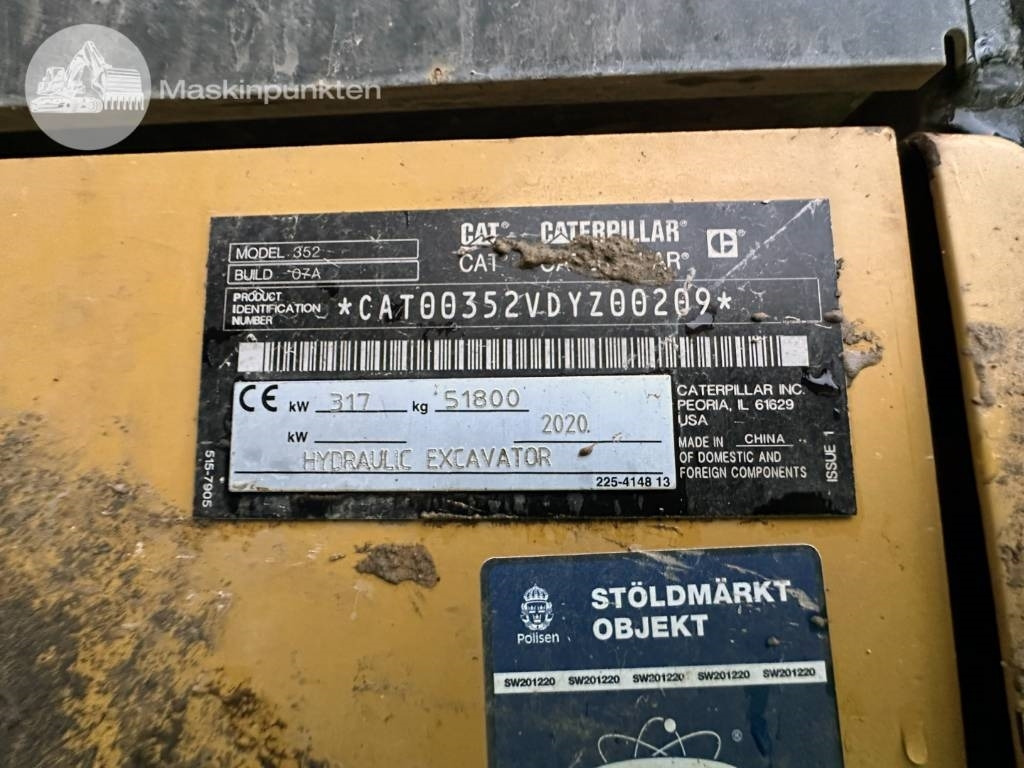 Lintekskavaator CAT 352: pilt 9