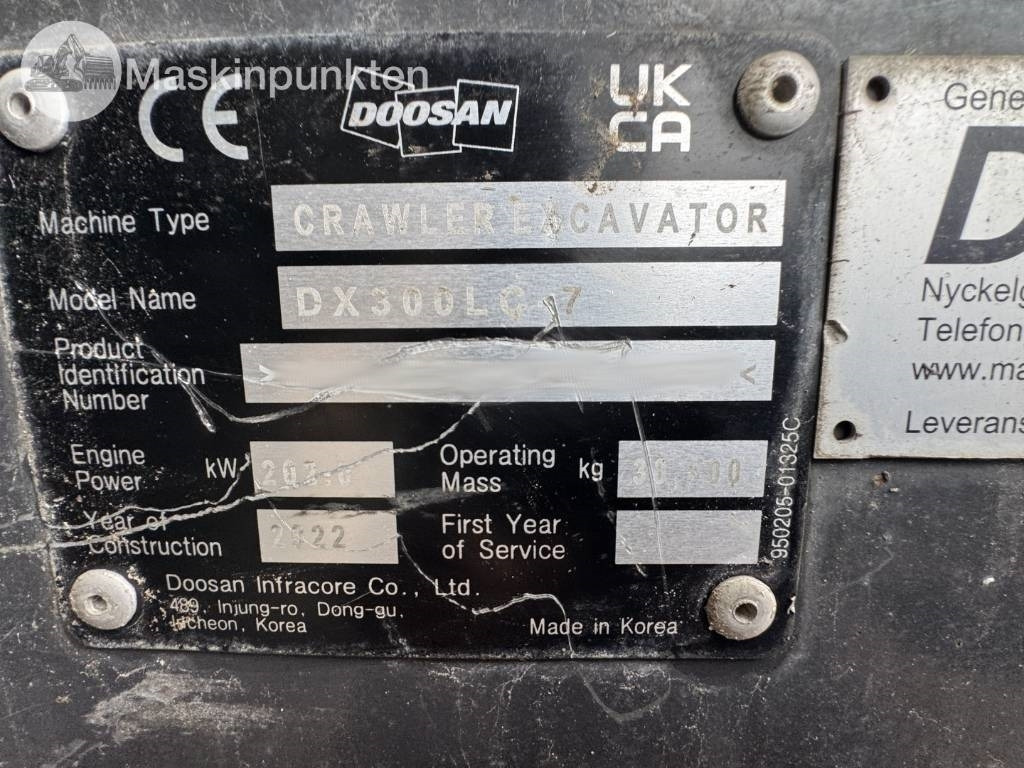Doosan DX 300 LC  liising Doosan DX 300 LC: pilt 27