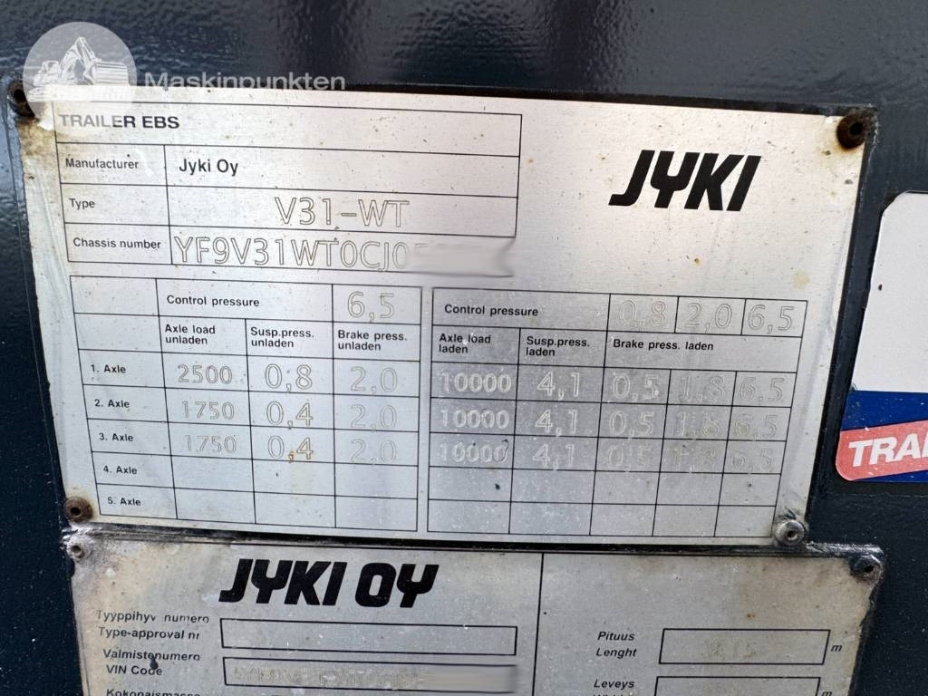 Multilift/ Liftdumper haagis Jyki V31-WT: pilt 32