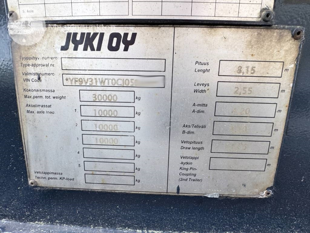 Multilift/ Liftdumper haagis Jyki V31-WT: pilt 33
