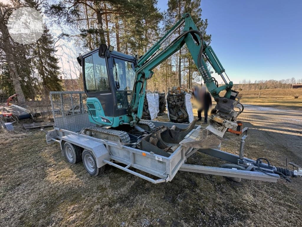 Kobelco SK 18 Med vagn! - Miniekskavaator: pilt 4 Kobelco SK 18 Med vagn! - Miniekskavaator: pilt 4