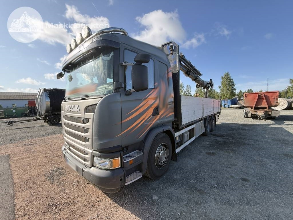 Scania G 450 LB - Kraanaga veoauto: pilt 1 Scania G 450 LB - Kraanaga veoauto: pilt 1