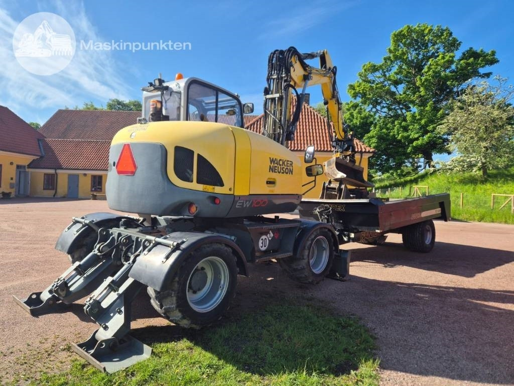 Wacker Neuson EW 100 med vagn - Ratastel ekskavaator: pilt 5 Wacker Neuson EW 100 med vagn - Ratastel ekskavaator: pilt 5
