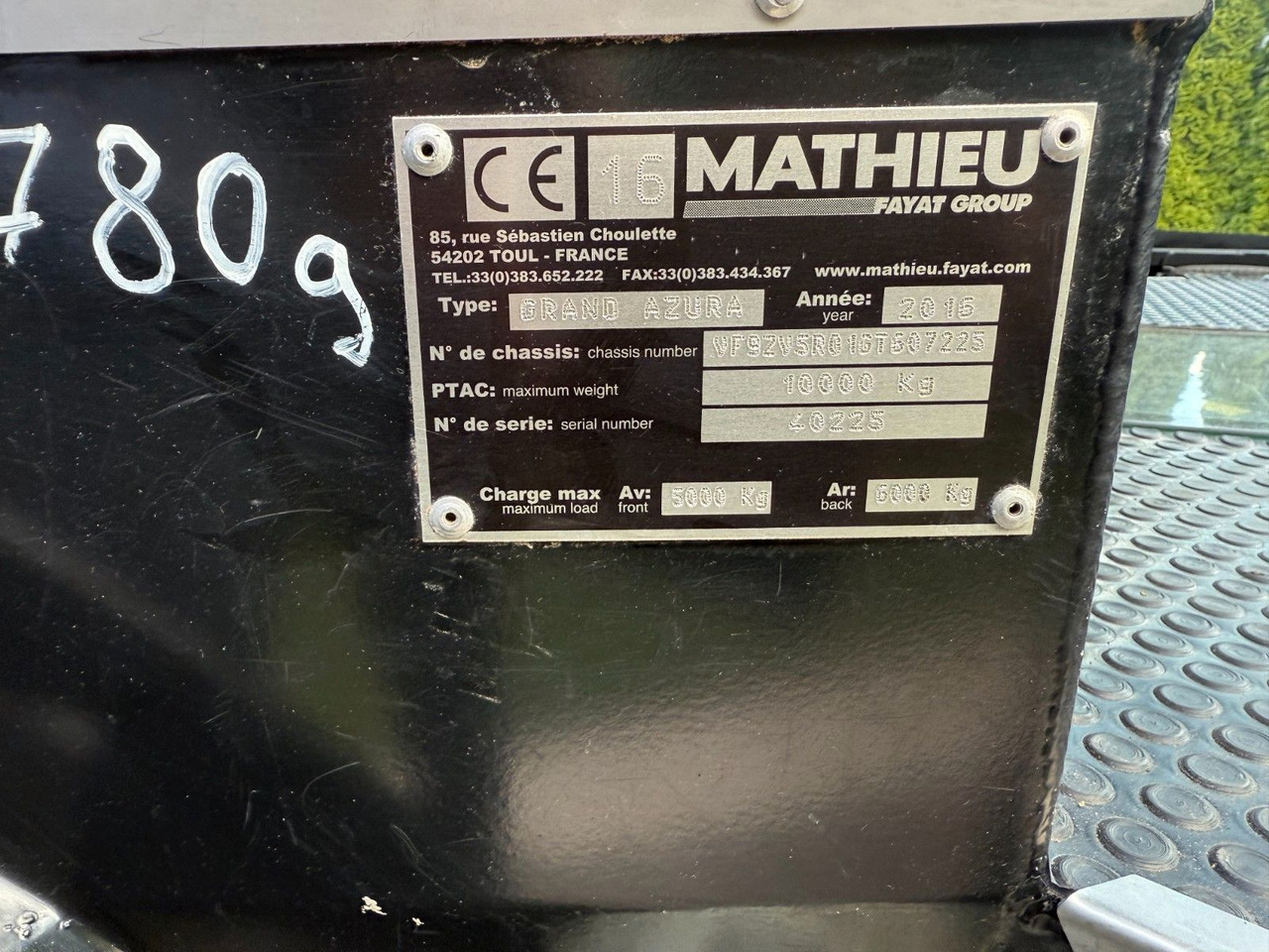 Tänavapühkimismasin MATHIEU GRAND AZURA MC420 SWEEPER: pilt 18