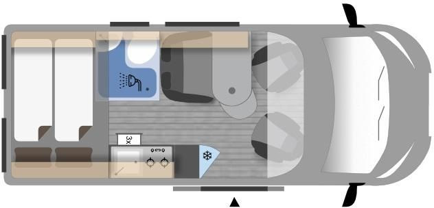 Clever Tour 540*BLACK EDITION*FINAL SALE RABATT*SOFORT* - Campervan: pilt 3 Clever Tour 540*BLACK EDITION*FINAL SALE RABATT*SOFORT* - Campervan: pilt 3