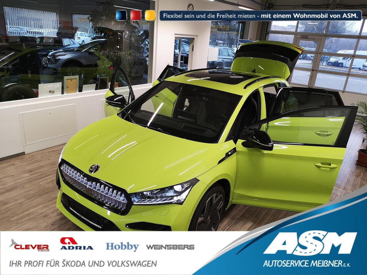 Skoda Enyaq iV RS 220 kW*PSD*AHK*virt.Pedal*360°Kamera - Maastur: pilt 1 Skoda Enyaq iV RS 220 kW*PSD*AHK*virt.Pedal*360°Kamera - Maastur: pilt 1