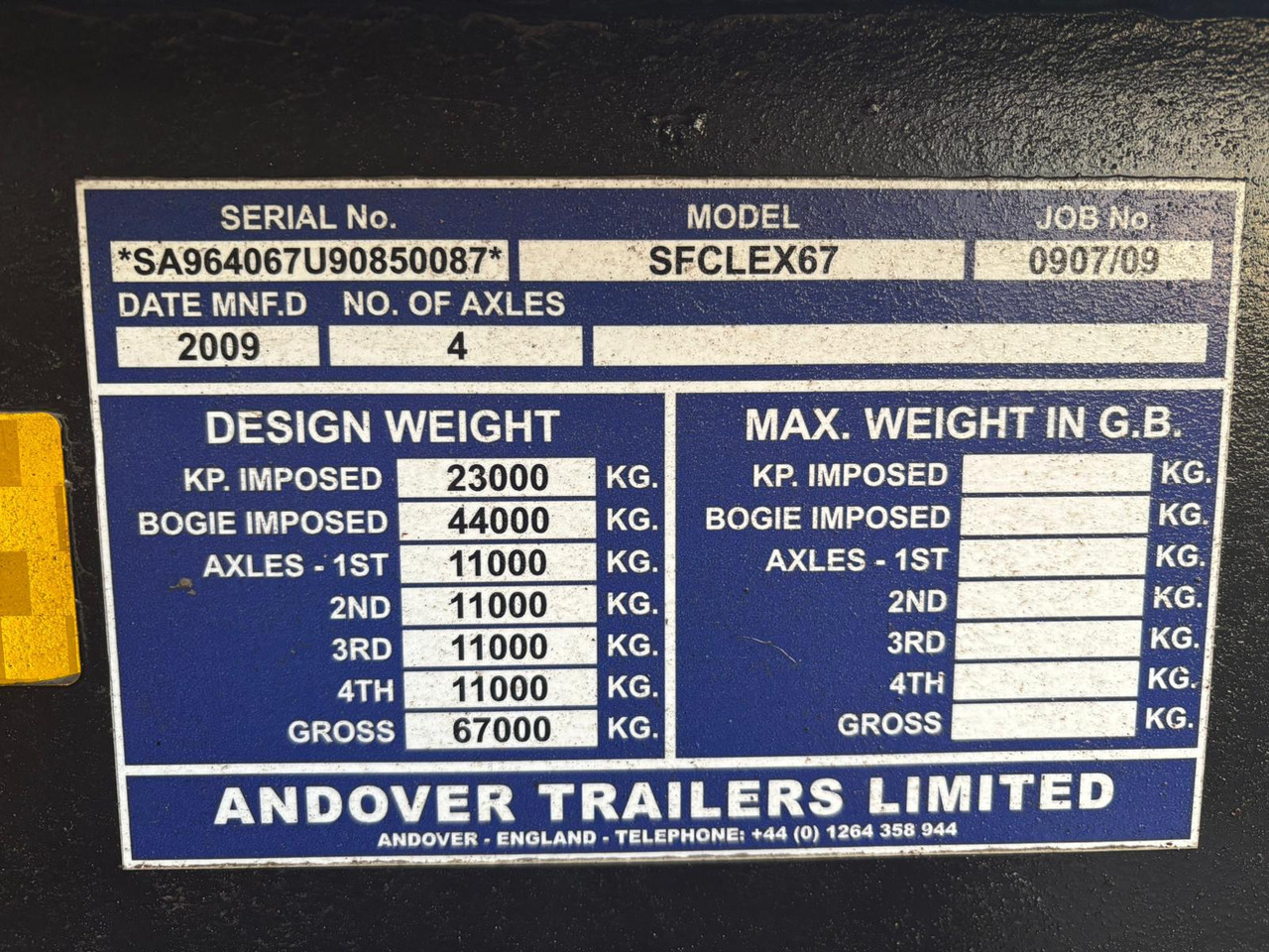 ANDOVER SFCLEX 67 - Treilerpoolhaagis: pilt 5 ANDOVER SFCLEX 67 - Treilerpoolhaagis: pilt 5