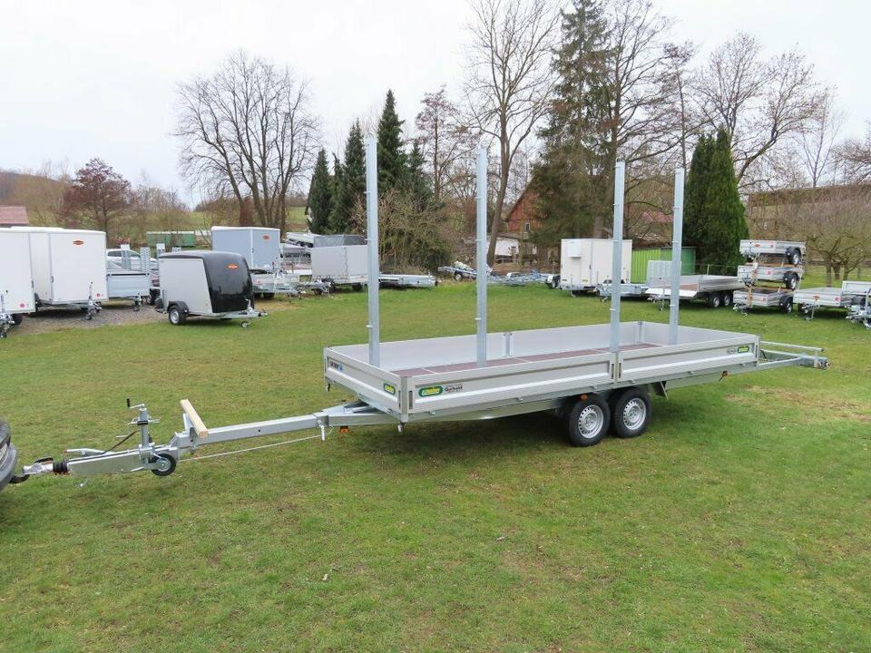 Langmaterialanhänger Unsinn LM 3554-14-2040 Deichsel ausziehbar - Platvormhaagis/ Madelhaagis: pilt 2 Langmaterialanhänger Unsinn LM 3554-14-2040 Deichsel ausziehbar - Platvormhaagis/ Madelhaagis: pilt 2