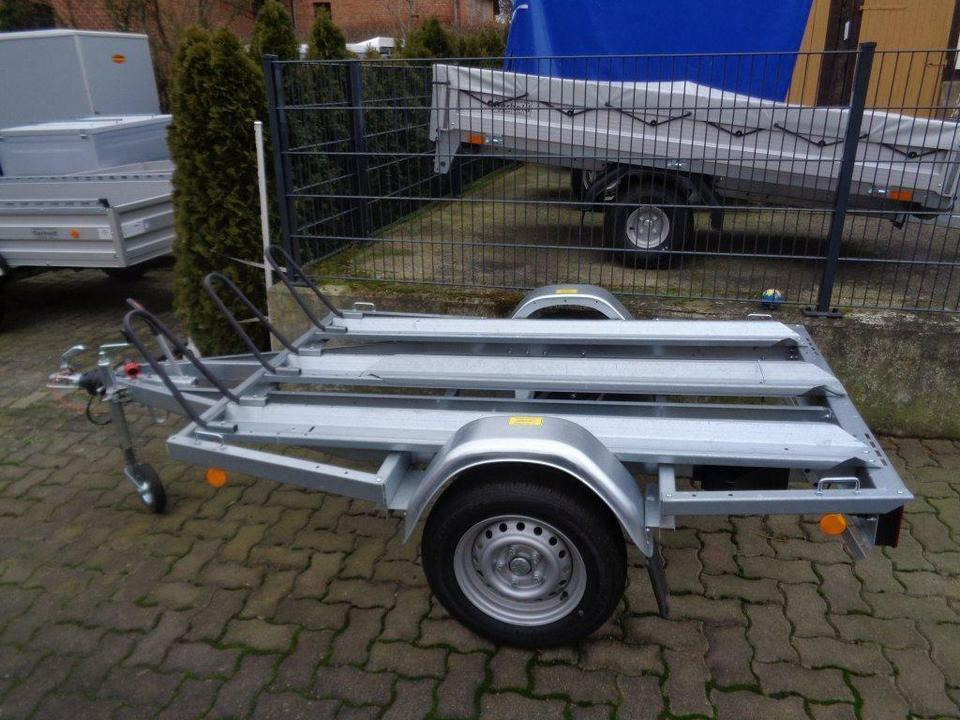 PKW Anhänger, Motoradtransporter, Motorrad Enduro Cross 100 km/h - Mootorratta haagis: pilt 2 PKW Anhänger, Motoradtransporter, Motorrad Enduro Cross 100 km/h - Mootorratta haagis: pilt 2