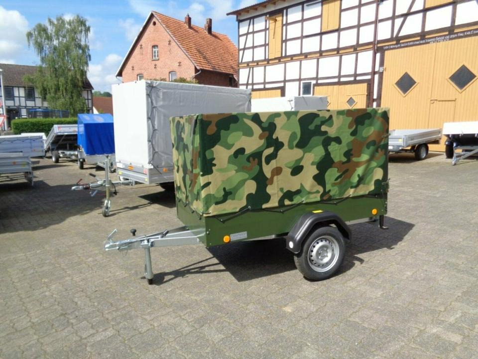 TPV PKW-Anhänger Plane und Spriegel 750 kg, Camouflage - Auto järelhaagis: pilt 1 TPV PKW-Anhänger Plane und Spriegel 750 kg, Camouflage - Auto järelhaagis: pilt 1
