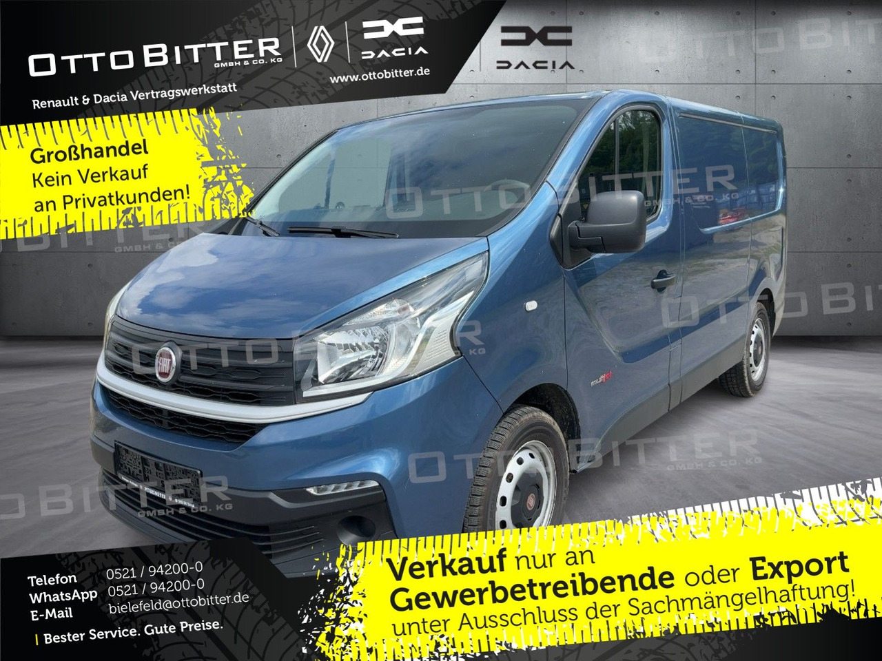 Fiat Talento 1.6 Multijet Turbo L1H1 ANHÄNGERKUP/GJR - Kaubik: pilt 1 Fiat Talento 1.6 Multijet Turbo L1H1 ANHÄNGERKUP/GJR - Kaubik: pilt 1