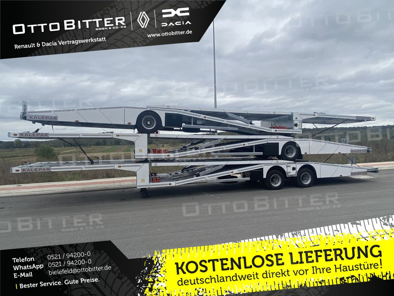 KALEPAR KLP119V4 4er-Autotransporter 1xAchse VDI - Treilerpoolhaagis: pilt 1 KALEPAR KLP119V4 4er-Autotransporter 1xAchse VDI - Treilerpoolhaagis: pilt 1