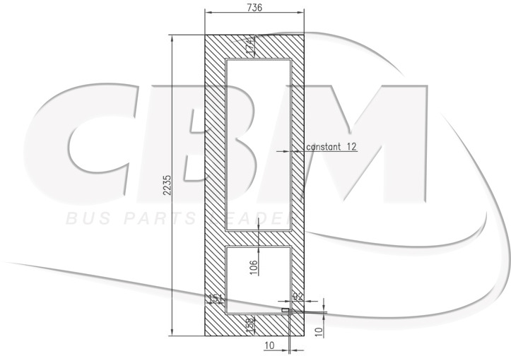 CBM OEM DOUBLE DOOR WINDOW - BALDWIN (BC110) - Uks ja varuosad - Buss: pilt 1 CBM OEM DOUBLE DOOR WINDOW - BALDWIN (BC110) - Uks ja varuosad - Buss: pilt 1