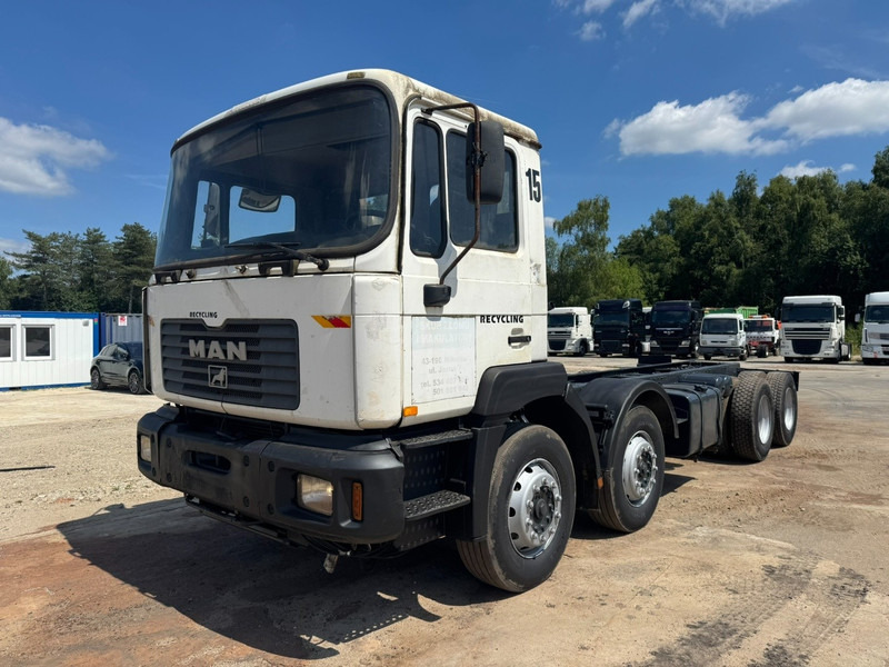 MAN 32.364 (EURO 2 / 6 CYLINDER / 12 TIRES / 8X4 / PERFECT) - Kabiinišassiiga veoauto: pilt 1 MAN 32.364 (EURO 2 / 6 CYLINDER / 12 TIRES / 8X4 / PERFECT) - Kabiinišassiiga veoauto: pilt 1