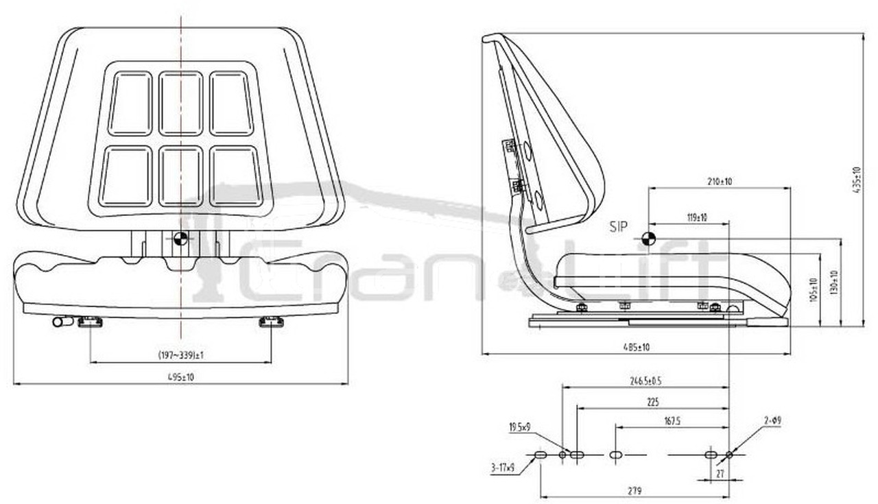 Siedzisko operatora HDS fotel United Seats SV450 - Iste - Kraana-manipulaator: pilt 3 Siedzisko operatora HDS fotel United Seats SV450 - Iste - Kraana-manipulaator: pilt 3