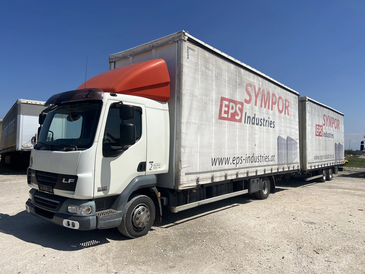 Daf Fa 7.85м., Euro5, Щора, Композиция, Mega, Внос - Tent veoauto: pilt 1 Daf Fa 7.85м., Euro5, Щора, Композиция, Mega, Внос - Tent veoauto: pilt 1