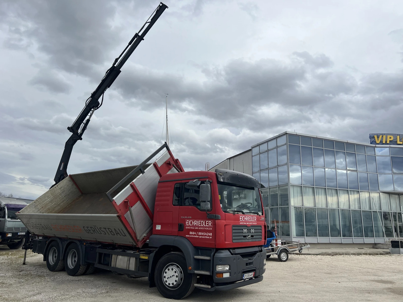 Man Tga 6х4, Самосвал с Кран - Kallurauto, Kraanaga veoauto: pilt 1 Man Tga 6х4, Самосвал с Кран - Kallurauto, Kraanaga veoauto: pilt 1