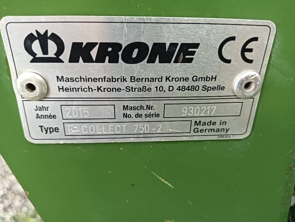 Koristusmasin Krone E-COLLECT 750: pilt 7