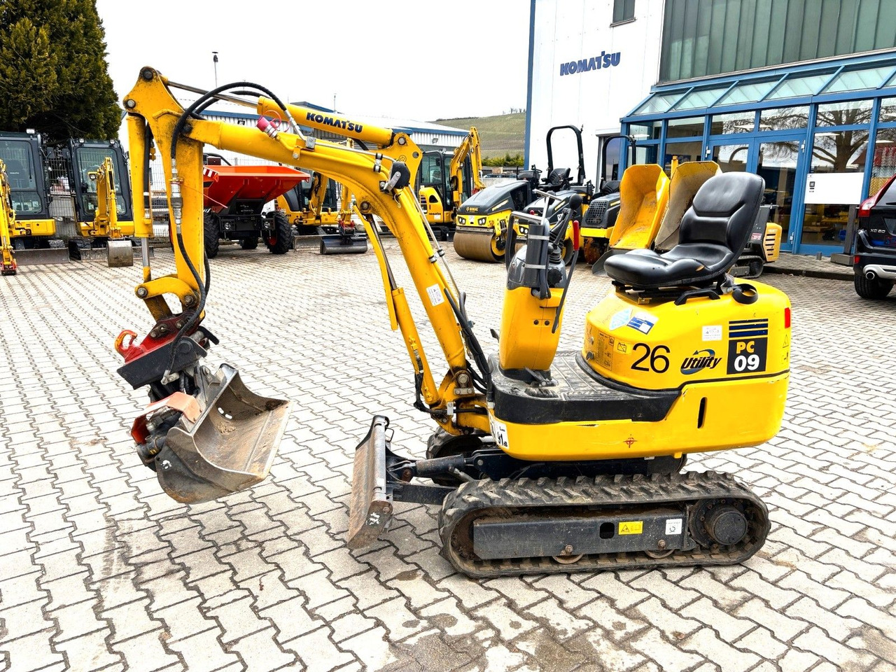 Komatsu PC09-1 - Miniekskavaator: pilt 1 Komatsu PC09-1 - Miniekskavaator: pilt 1