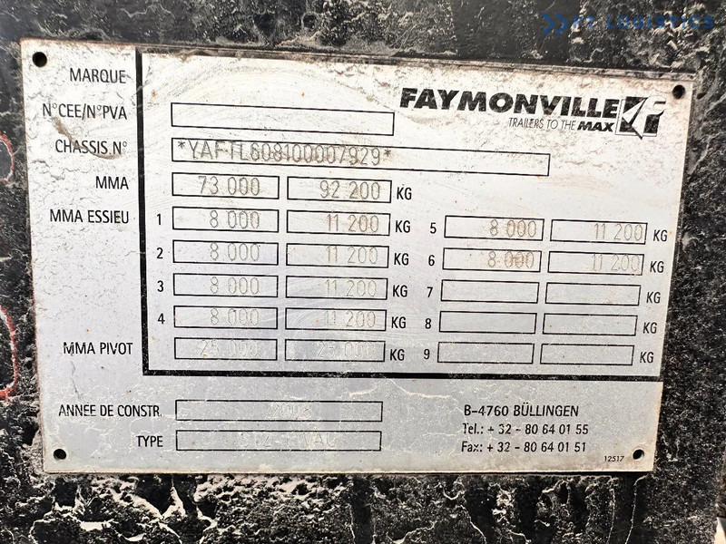 Faymonville FAYMONVILLE STZ-6WAU – 6 AXLES – 92.2T GVW – 73T PAYLOAD – HYDRAULIC RAMPS – EXCELLENT CONDITION! - Madal platvormpoolhaagis: pilt 3 Faymonville FAYMONVILLE STZ-6WAU – 6 AXLES – 92.2T GVW – 73T PAYLOAD – HYDRAULIC RAMPS – EXCELLENT CONDITION! - Madal platvormpoolhaagis: pilt 3
