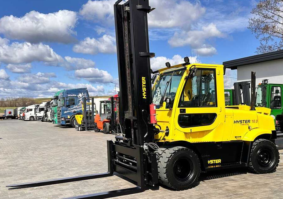 Hyster HYSTER H10.0 FT9 / FORKS 2200MM / POSITIONER / SIDE SHIFT / VALID UDT / 5500MM - Diiseltõstuk: pilt 1 Hyster HYSTER H10.0 FT9 / FORKS 2200MM / POSITIONER / SIDE SHIFT / VALID UDT / 5500MM - Diiseltõstuk: pilt 1