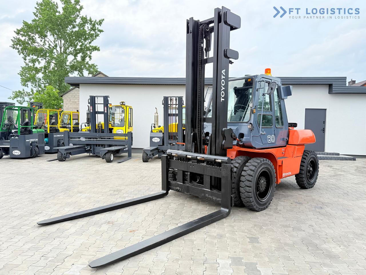 TOYOTA 60-5FD80 / DIESEL / DUPLEX - 4500MM / NEW TYRES / HEATED CABIN / 8 TON / UDT / EXCELLENT CONDITION - Diiseltõstuk: pilt 2 TOYOTA 60-5FD80 / DIESEL / DUPLEX - 4500MM / NEW TYRES / HEATED CABIN / 8 TON / UDT / EXCELLENT CONDITION - Diiseltõstuk: pilt 2
