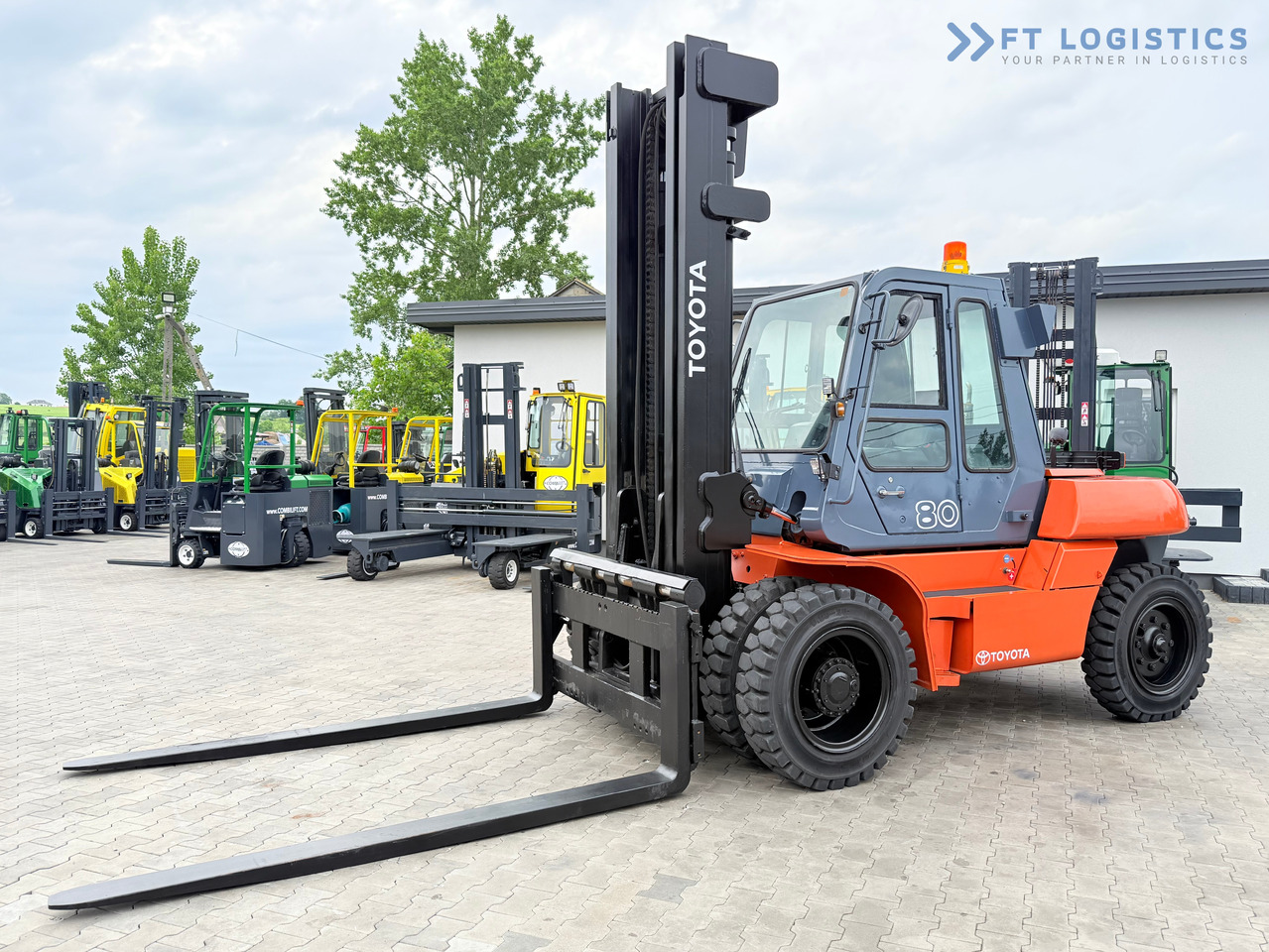 TOYOTA 60-5FD80 / DIESEL / DUPLEX - 4500MM / NEW TYRES / HEATED CABIN / 8 TON / UDT / EXCELLENT CONDITION - Diiseltõstuk: pilt 1 TOYOTA 60-5FD80 / DIESEL / DUPLEX - 4500MM / NEW TYRES / HEATED CABIN / 8 TON / UDT / EXCELLENT CONDITION - Diiseltõstuk: pilt 1