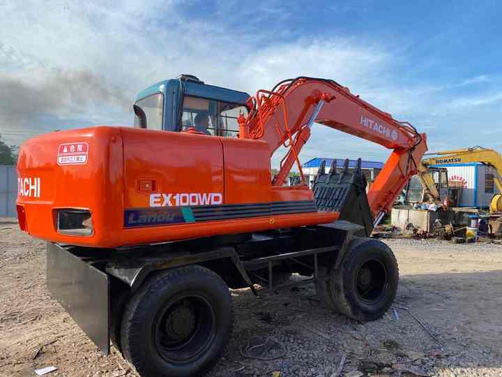Used Hitachi Ex100WD Wheel Excavator for Sale Japan Made Hitachi Ex100wd Wheeled Excavator for Sale - Ratastel ekskavaator: pilt 4 Used Hitachi Ex100WD Wheel Excavator for Sale Japan Made Hitachi Ex100wd Wheeled Excavator for Sale - Ratastel ekskavaator: pilt 4